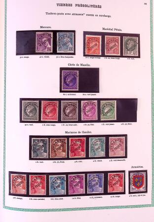 Collection timbres oblitérés de France en 3 albums