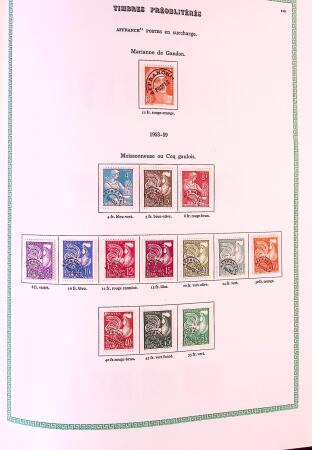 Collection timbres oblitérés de France en 3 albums