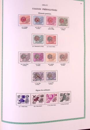 Collection timbres oblitérés de France en 3 albums