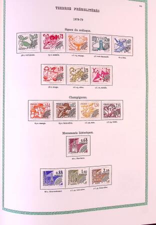 Collection timbres oblitérés de France en 3 albums