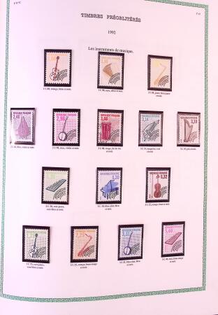 Collection timbres oblitérés de France en 3 albums