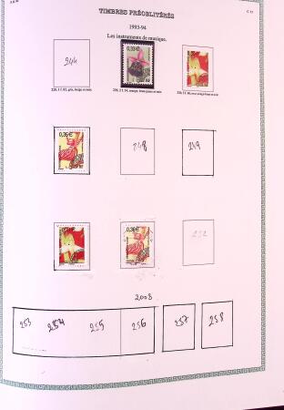 Collection timbres oblitérés de France en 3 albums