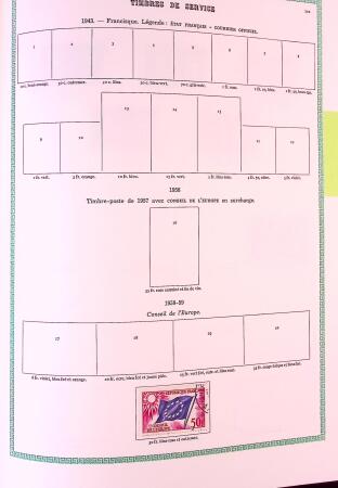 Collection timbres oblitérés de France en 3 albums