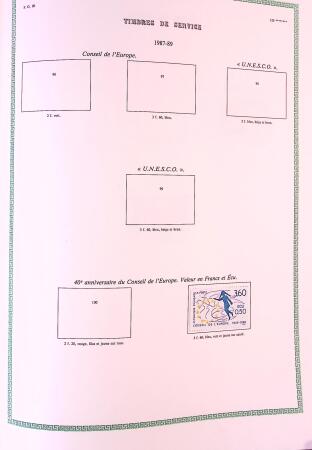 Collection timbres oblitérés de France en 3 albums