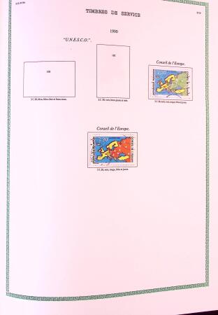 Collection timbres oblitérés de France en 3 albums
