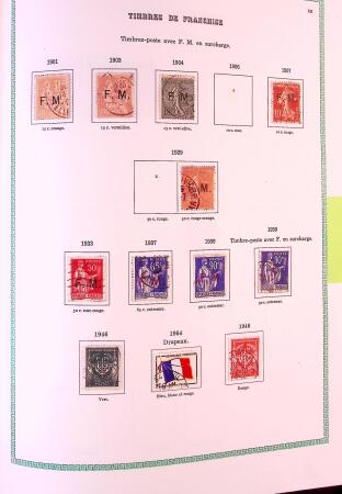 Collection timbres oblitérés de France en 3 albums