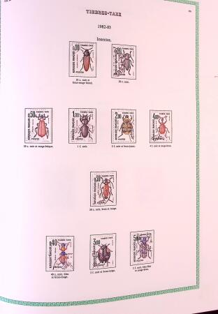 Collection timbres oblitérés de France en 3 albums
