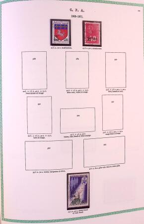Collection timbres oblitérés de France en 3 albums