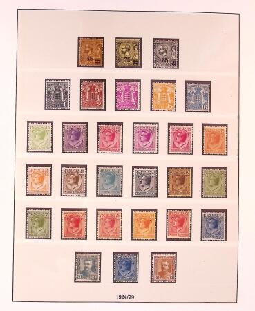 Collection timbres neuf de Monaco en 5 albums