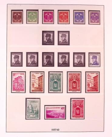 Collection timbres neuf de Monaco en 5 albums