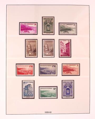 Collection timbres neuf de Monaco en 5 albums