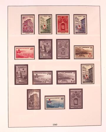 Collection timbres neuf de Monaco en 5 albums