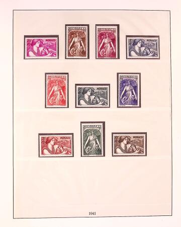 Collection timbres neuf de Monaco en 5 albums