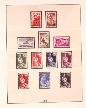 Collection timbres neuf de Monaco en 5 albums