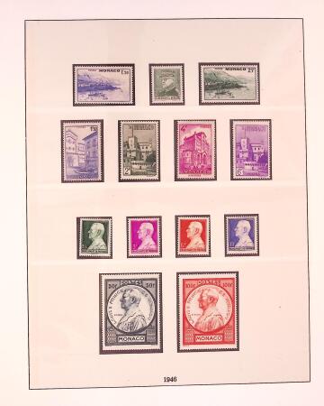 Collection timbres neuf de Monaco en 5 albums