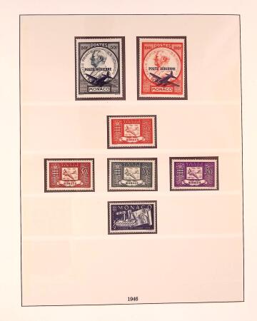 Collection timbres neuf de Monaco en 5 albums