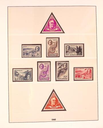 Collection timbres neuf de Monaco en 5 albums