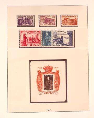 Collection timbres neuf de Monaco en 5 albums