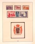 Collection timbres neuf de Monaco en 5 albums