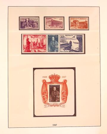 Collection timbres neuf de Monaco en 5 albums