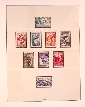 Collection timbres neuf de Monaco en 5 albums