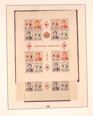Collection timbres neuf de Monaco en 5 albums