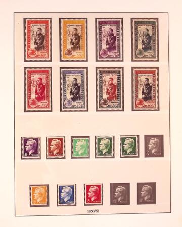Collection timbres neuf de Monaco en 5 albums