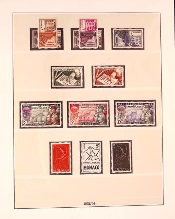 Collection timbres neuf de Monaco en 5 albums
