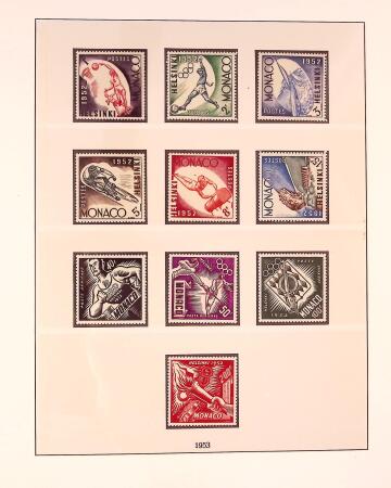 Collection timbres neuf de Monaco en 5 albums