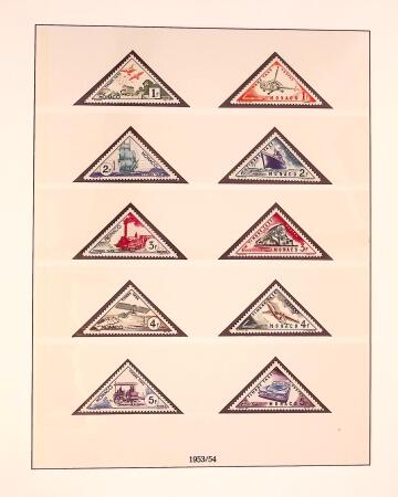 Collection timbres neuf de Monaco en 5 albums