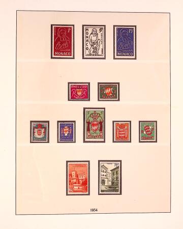 Collection timbres neuf de Monaco en 5 albums