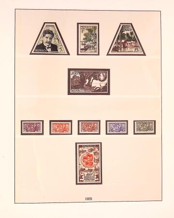 Collection timbres neuf de Monaco en 5 albums