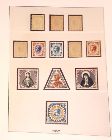 Collection timbres neuf de Monaco en 5 albums