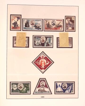 Collection timbres neuf de Monaco en 5 albums