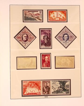 Collection timbres neuf de Monaco en 5 albums