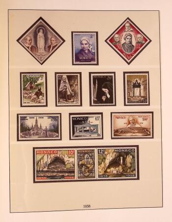 Collection timbres neuf de Monaco en 5 albums