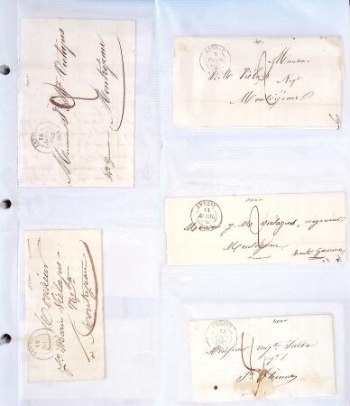 1346-1930 Lot de lettres anciennes de France et étranger,