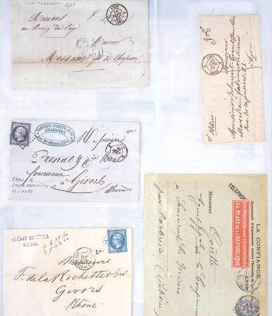 1346-1930 Lot de lettres anciennes de France et étranger,
