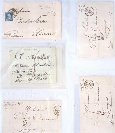1346-1930 Lot de lettres anciennes de France et étranger,