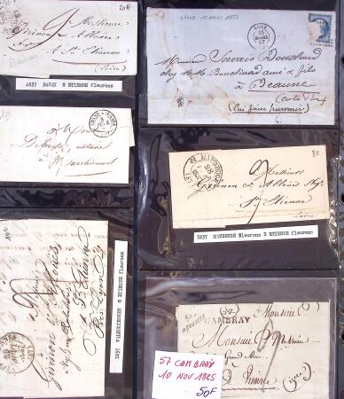 1346-1930 Lot de lettres anciennes de France et étranger,