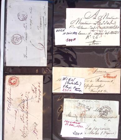 1346-1930 Lot de lettres anciennes de France et étranger,