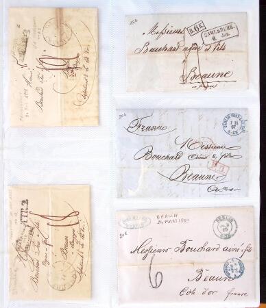 1346-1930 Lot de lettres anciennes de France et étranger,