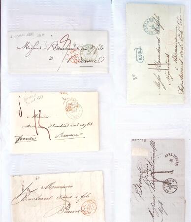 1346-1930 Lot de lettres anciennes de France et étranger,