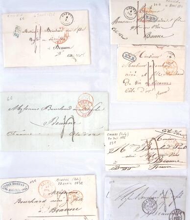1346-1930 Lot de lettres anciennes de France et étranger,