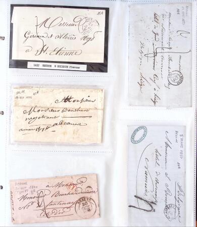 1346-1930 Lot de lettres anciennes de France et étranger,