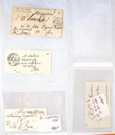 1346-1930 Lot de lettres anciennes de France et étranger,