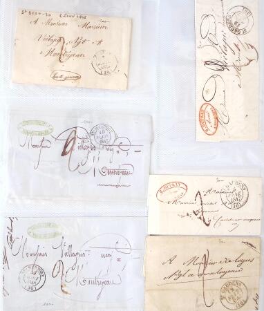 1346-1930 Lot de lettres anciennes de France et étranger,