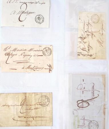 1346-1930 Lot de lettres anciennes de France et étranger,