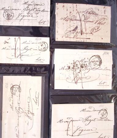 1346-1930 Lot de lettres anciennes de France et étranger,