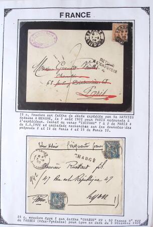 1346-1930 Lot de lettres anciennes de France et étranger,